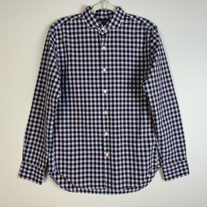 Bonobos Slim Fit Plaid Button Down Front Up Long Sleeve Shirt Small Check Preppy